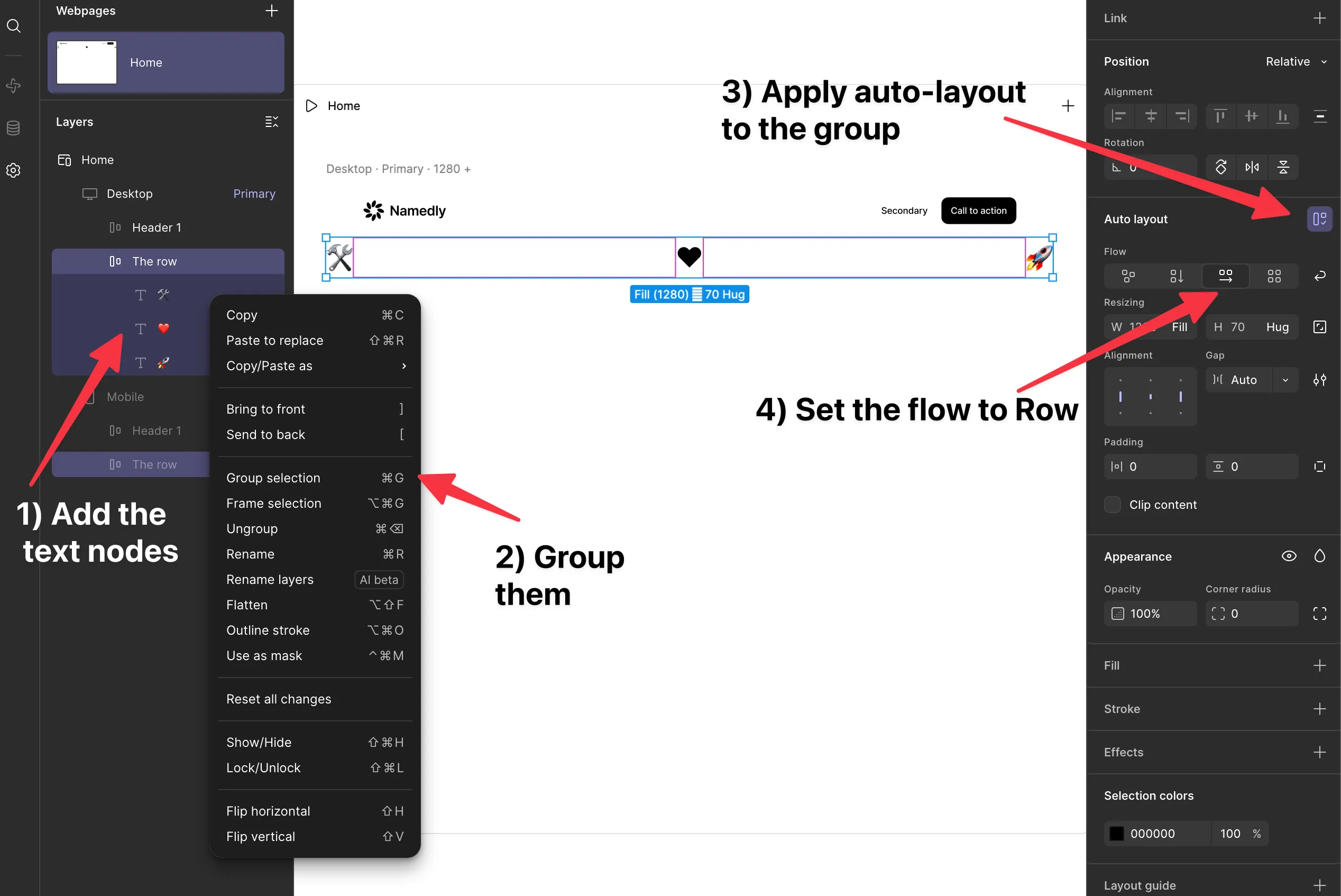 Figma Sites basic elements UI overview