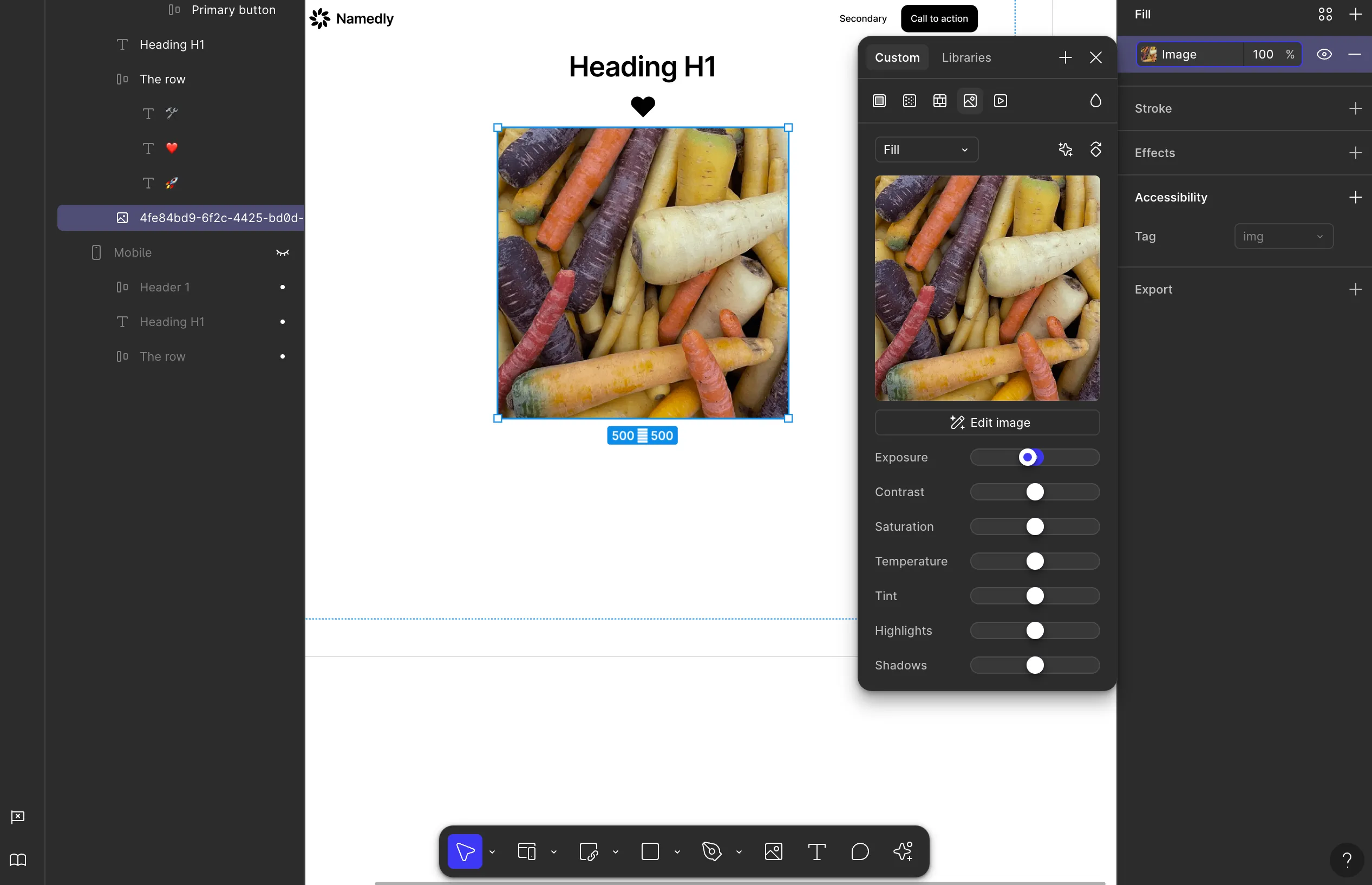 Figma Sites images insertion overview