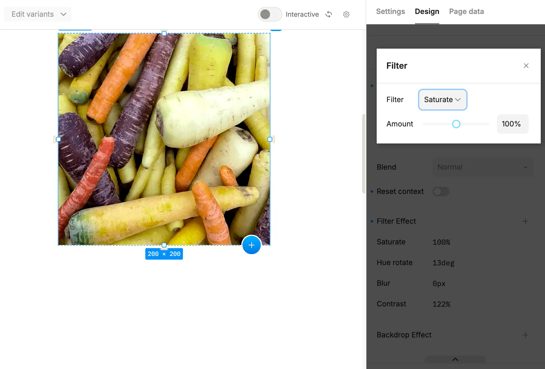 Plasmic Studio image filters