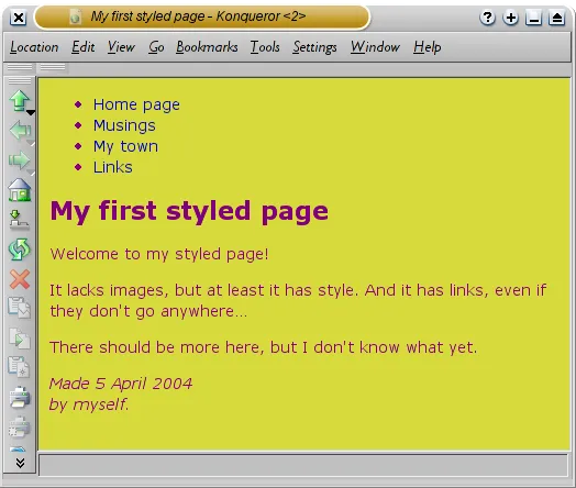 html css website