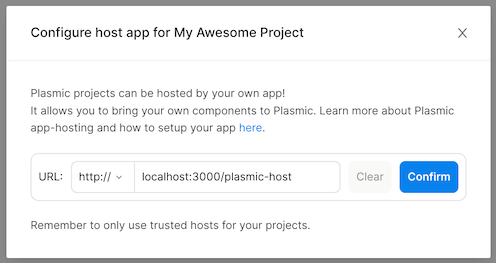 Plasmic app hosting