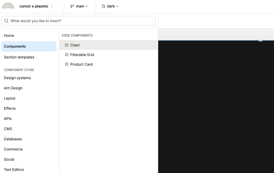 Adding component