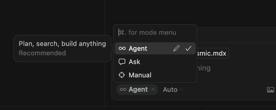 Cursor agent settings